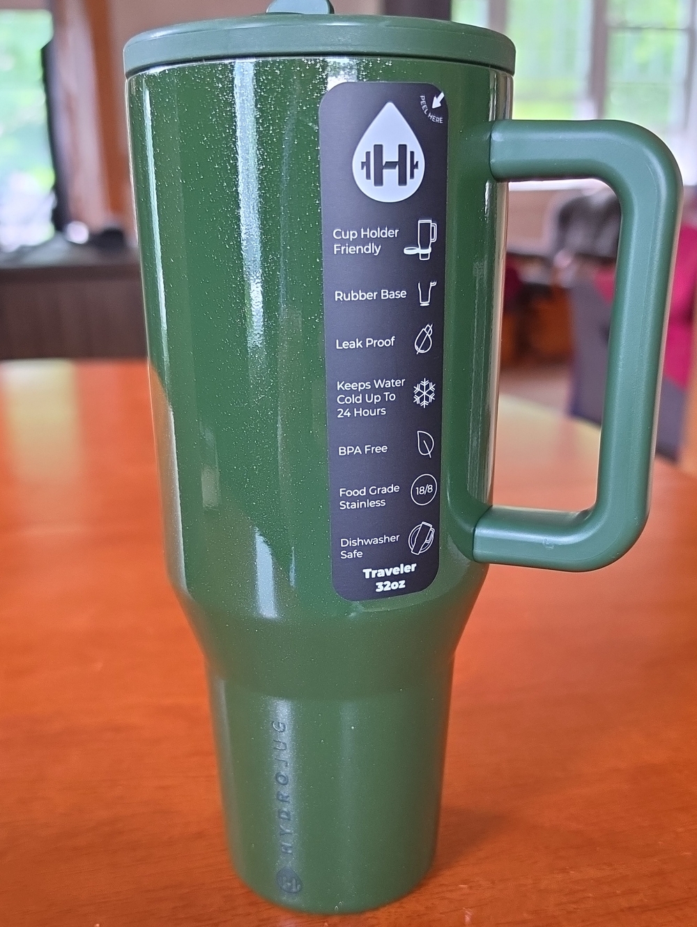 HydroJug 32 oz Traveler - Frosted Emerald